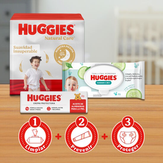 Pañales Huggies Natural Care XXXG, 63 uds